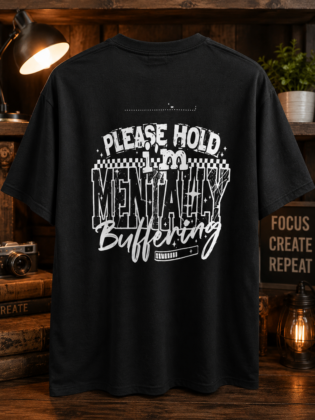 Please Hold... I'm Mentally Buffering Graphic Tee