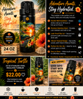 🌴 Tropical Turtle 24 oz Insulated Tumbler