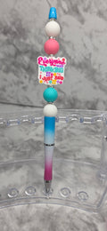 “Everyone Was Thinking It, I Just Said It” Beaded Pen – Colorful Statement Pen