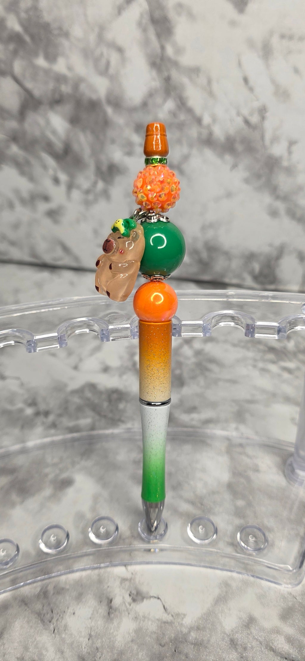 Capybara Beaded Pen