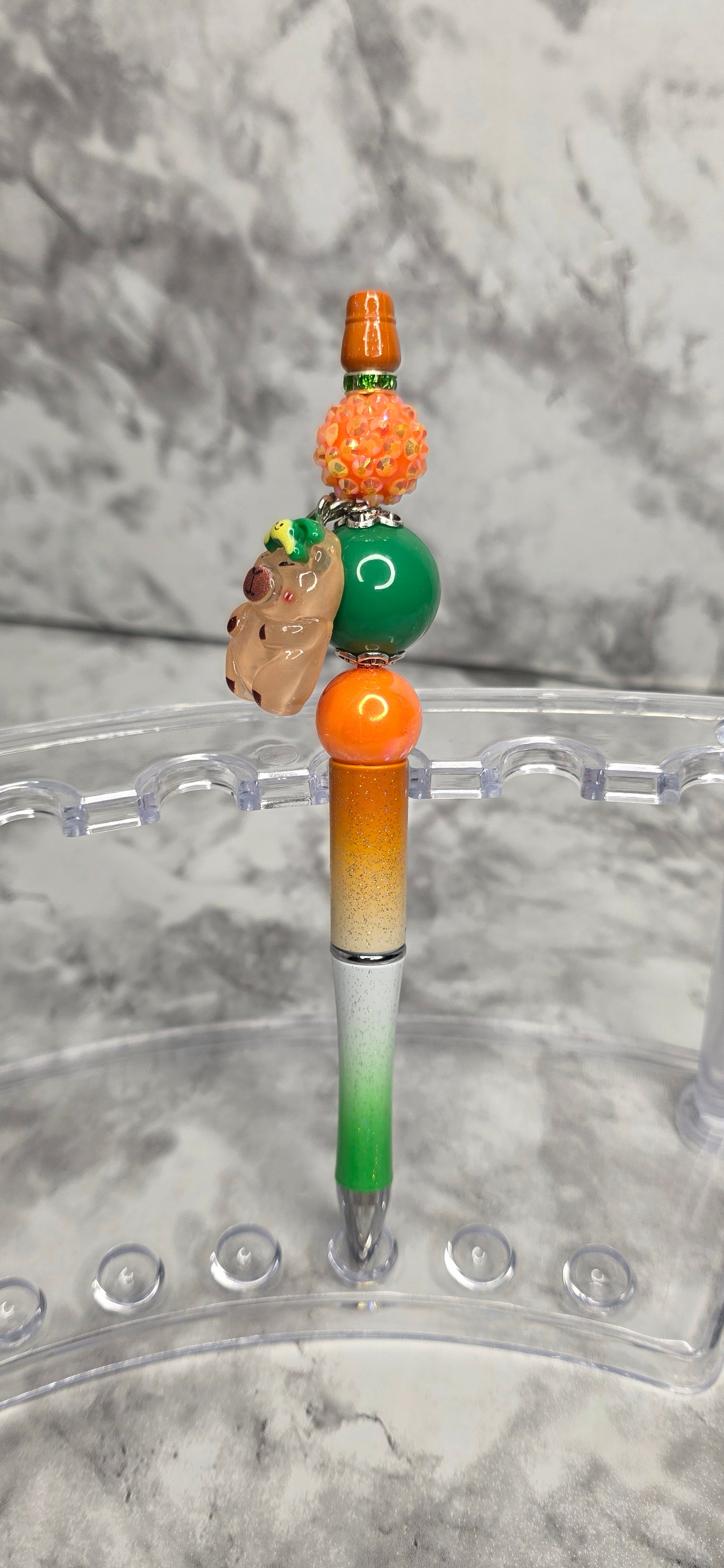 Capybara Beaded Pen