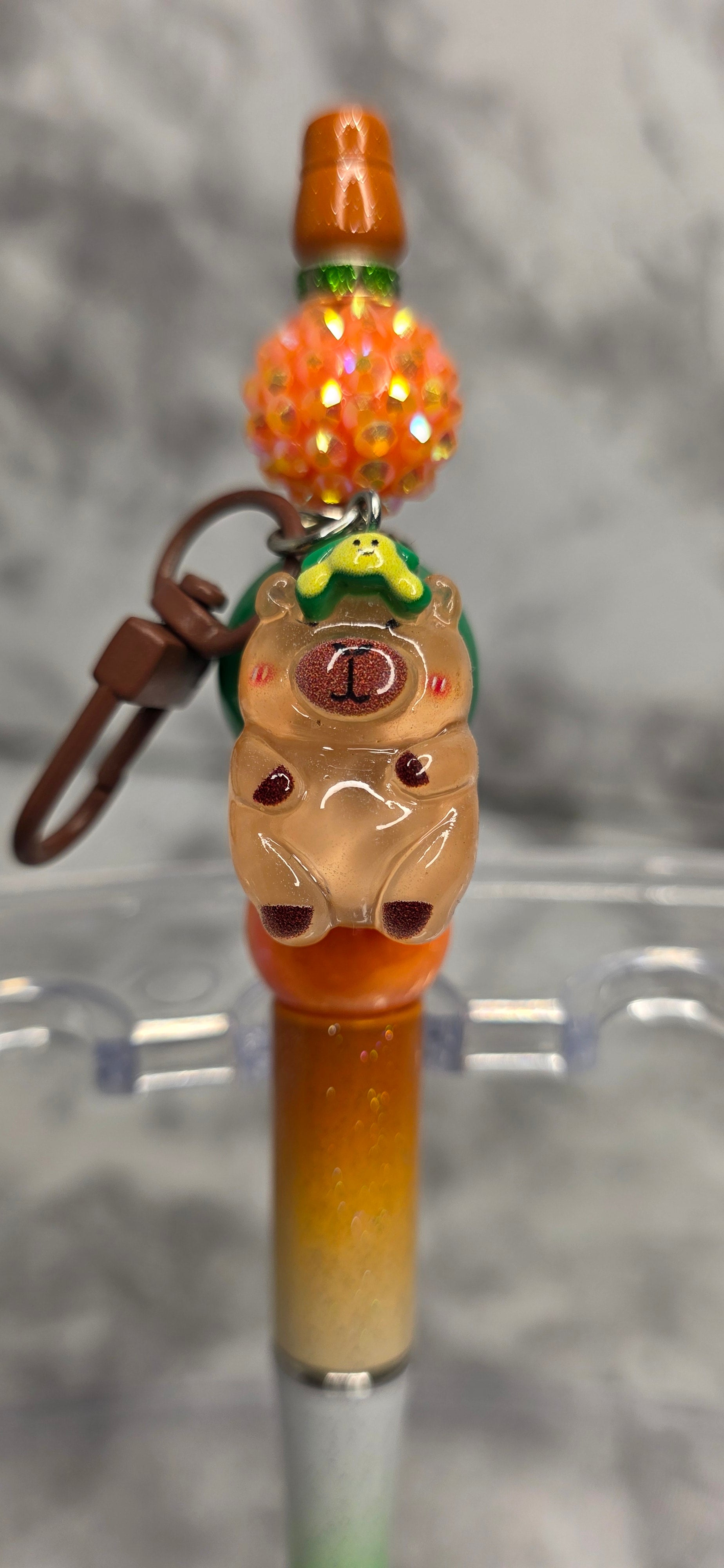 Capybara Beaded Pen