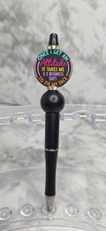“Attitude” Funny Beaded Pen – Sassy Statement Handmade Pen