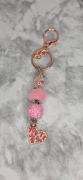 You’re So Loved” Heart Keychain – Pink Glam Charm