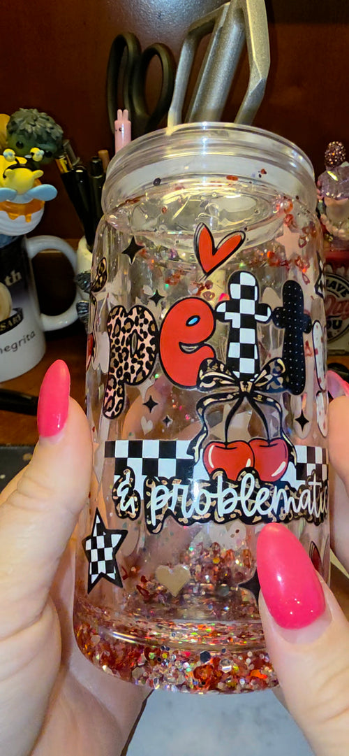 "Petty Is Problematic" Snow Globe Cup
