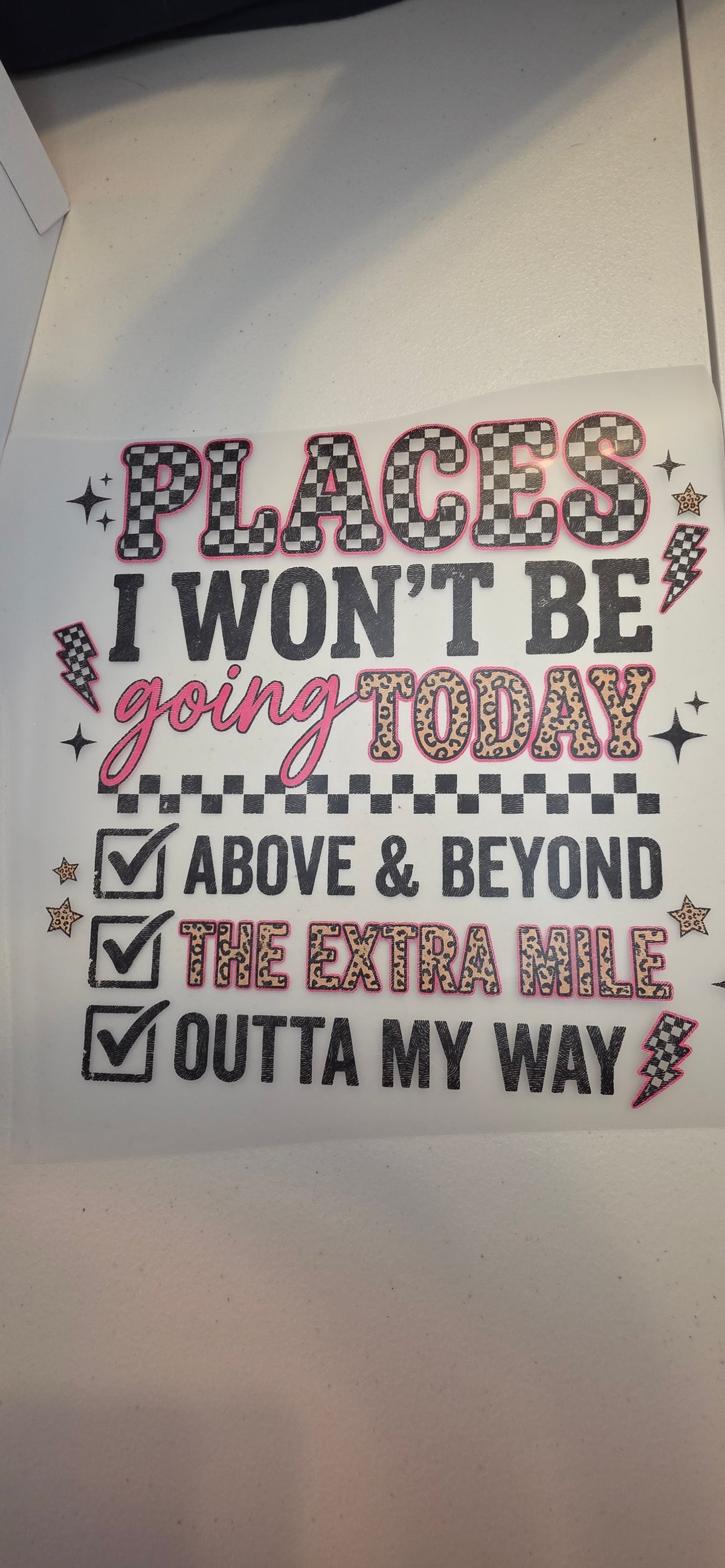 Places I Won’t Be Going Today – Graphic Shirt