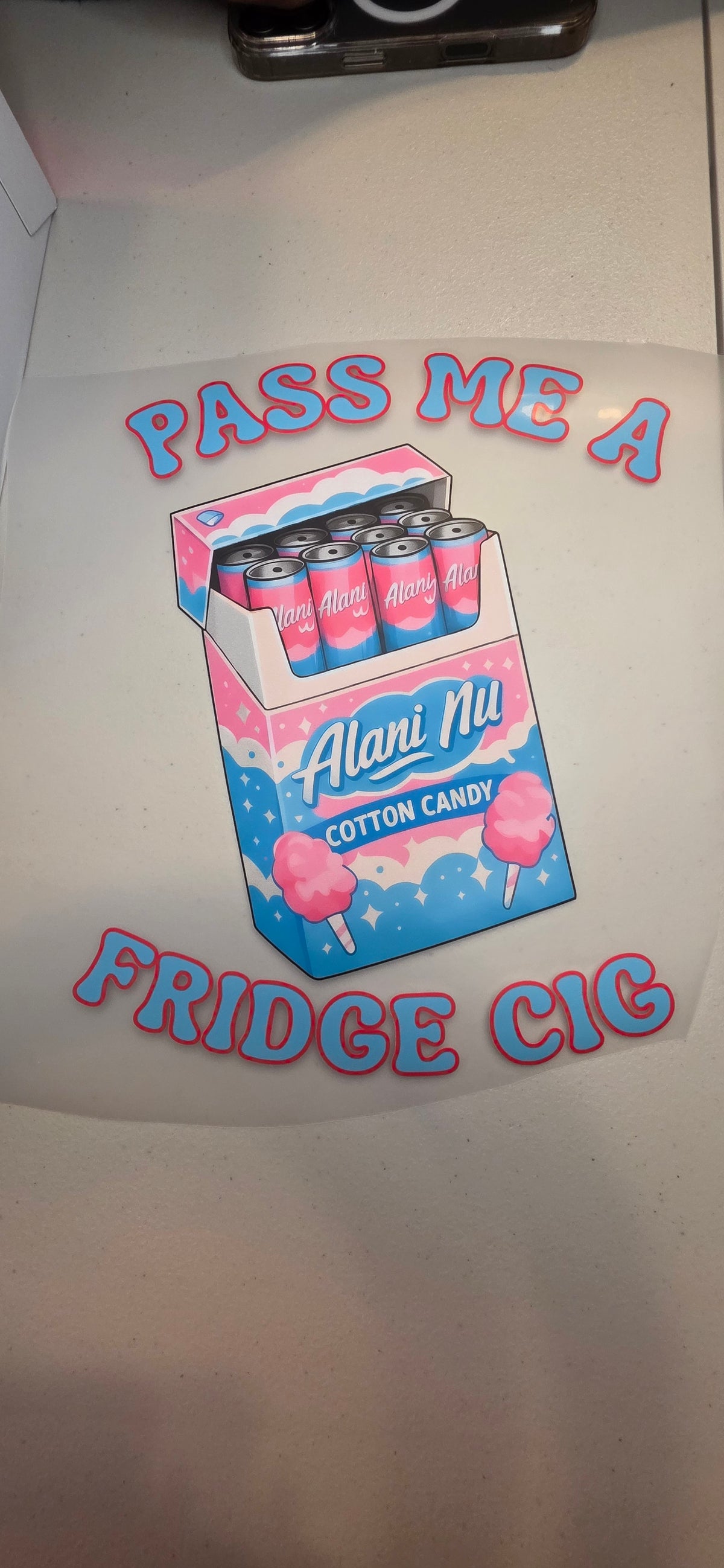 Pass Me a Fridge Cig – Personalized Graphic Shirt 💗