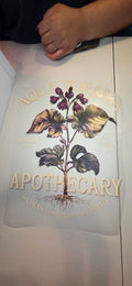Aqua Tofana Apothecary – Vintage Botanical Graphic Shirt 🌿💜