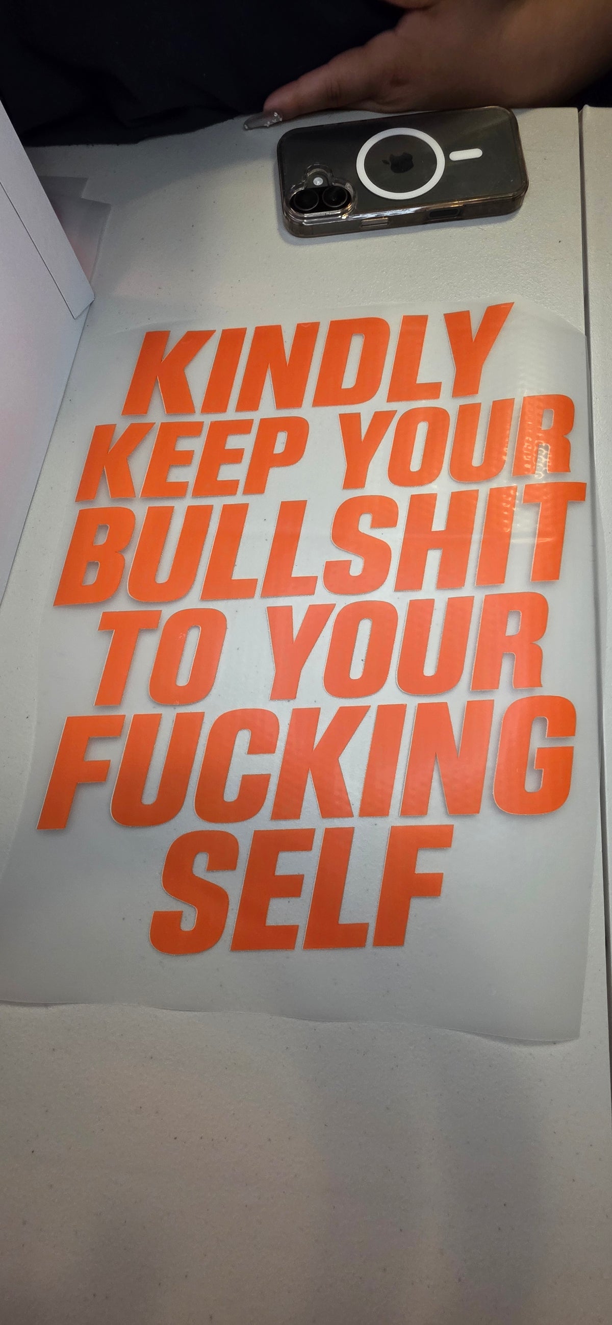 Kindly Keep Your Bullshit to Your Fucking Self – Graphic Shirt 🧡