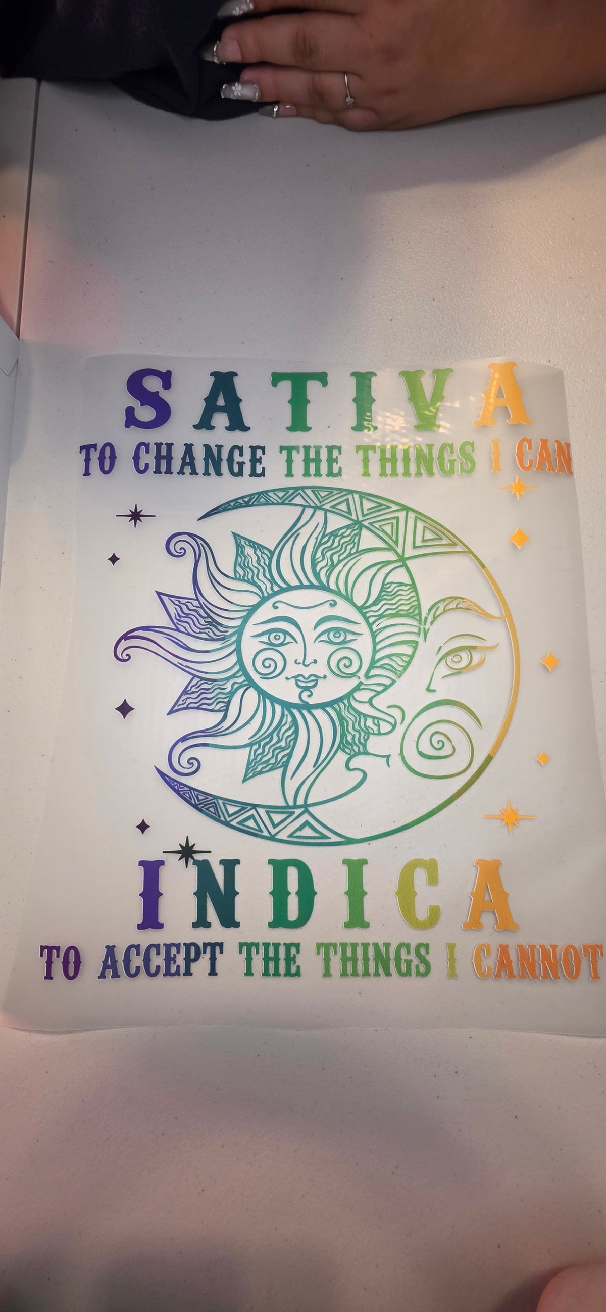 Sativa & Indica – Sun and Moon Graphic Shirt 🌙☀️🌿