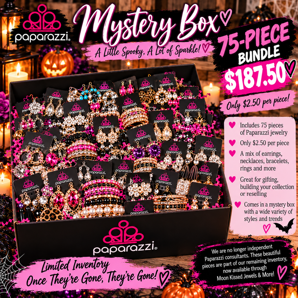 75-Piece Mystery Jewelry Box — Only $187.50! 💜🎃