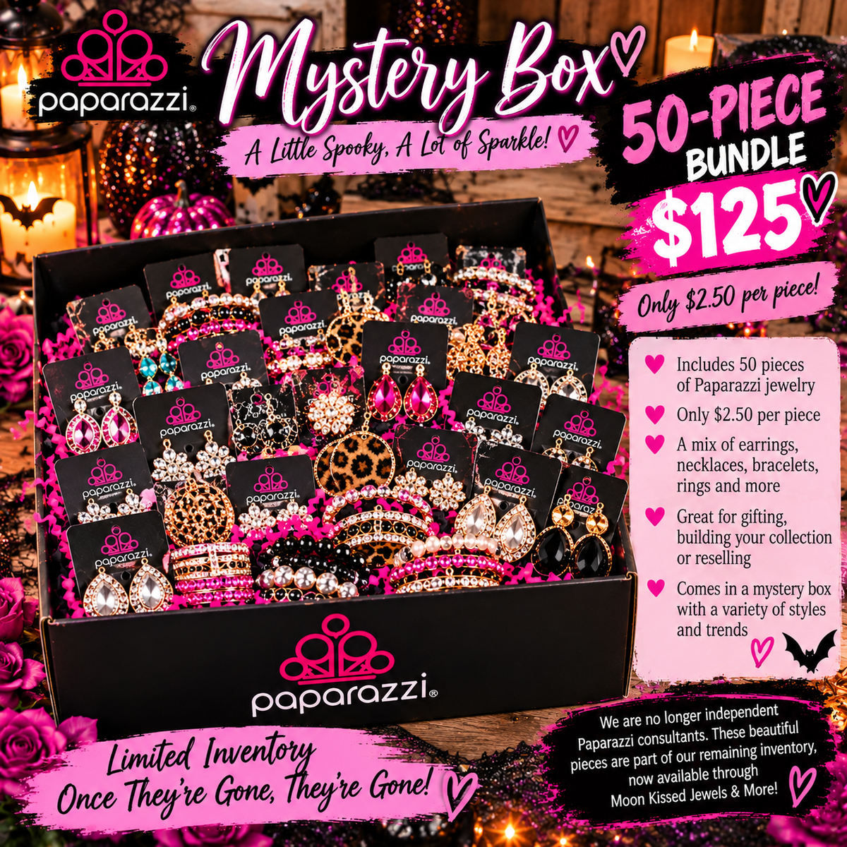 50-Piece Mystery Jewelry Box — Only $125! 💖🎃