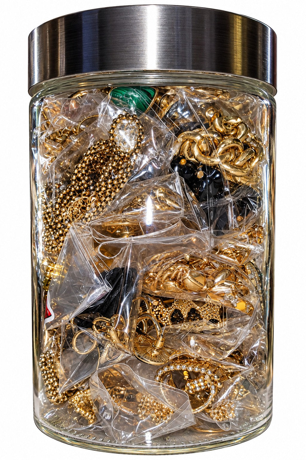 LARGE GOLD JAR