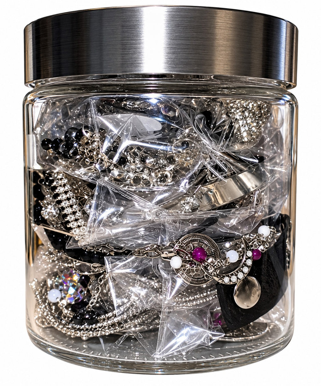 SMALL SILVER JAR 