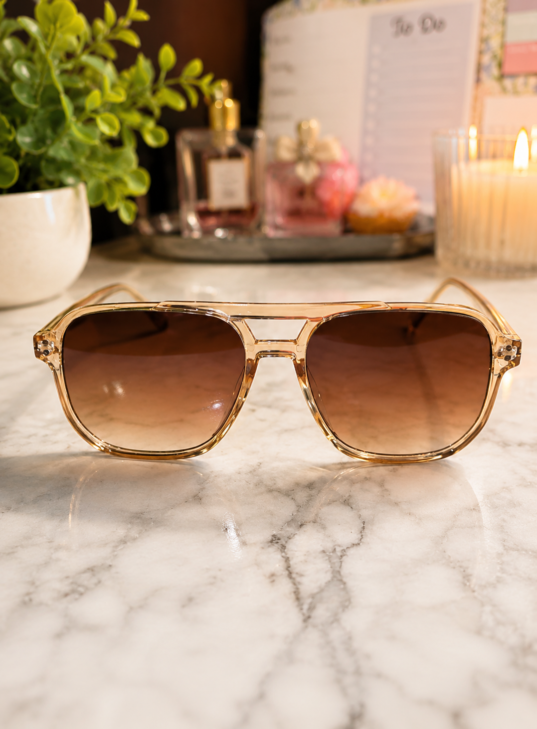 Champagne Glow Sunglasses