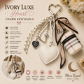 Ivory Luxe Heart Charm