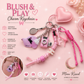 Blush & Play Charm Keychain