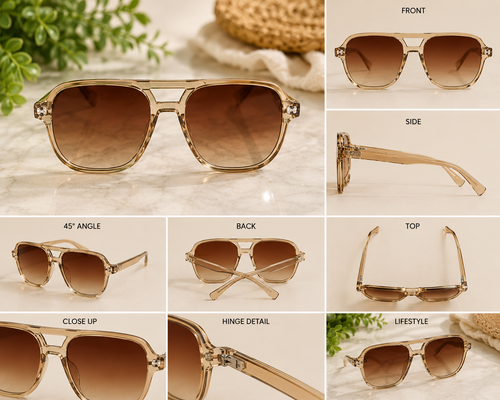 Champagne Glow Sunglasses