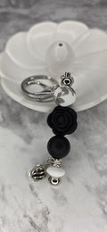 Black Rose Keychain