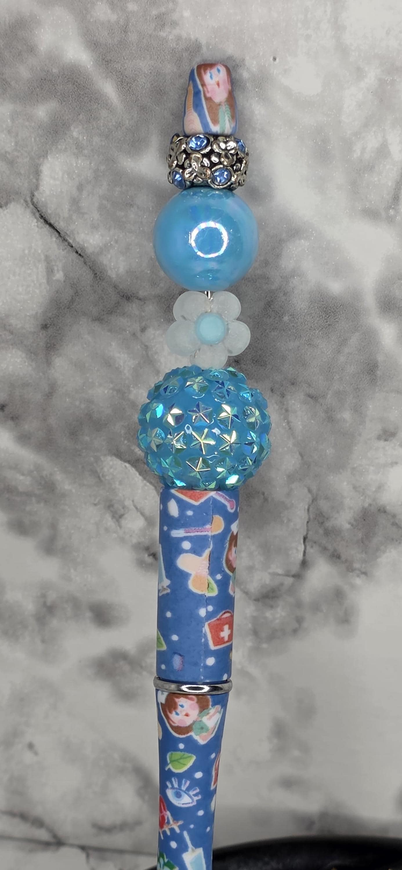 Nurse-Themed Blue Pen