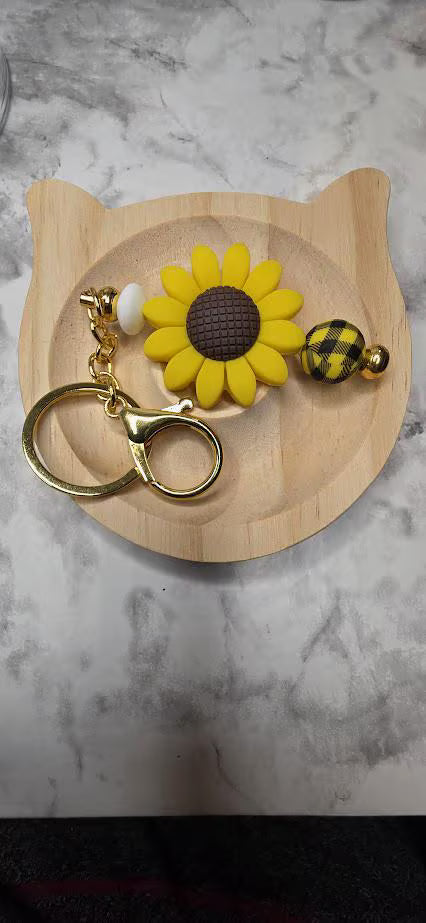Sunflower Keychain
