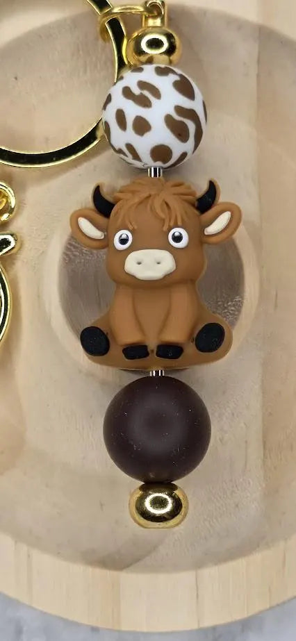 Highland Cow Keychain