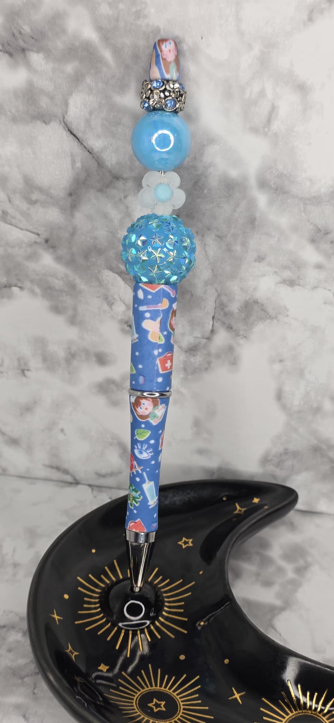 Nurse-Themed Blue Pen