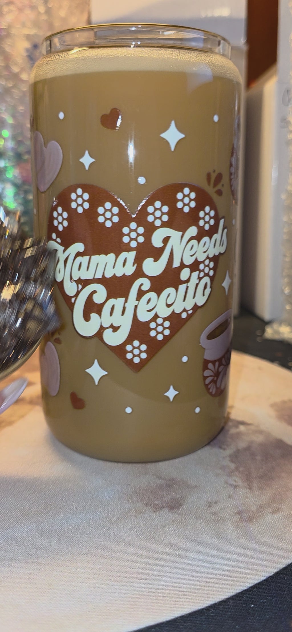 ☕💗 Mama Needs Cafecito Tumbler