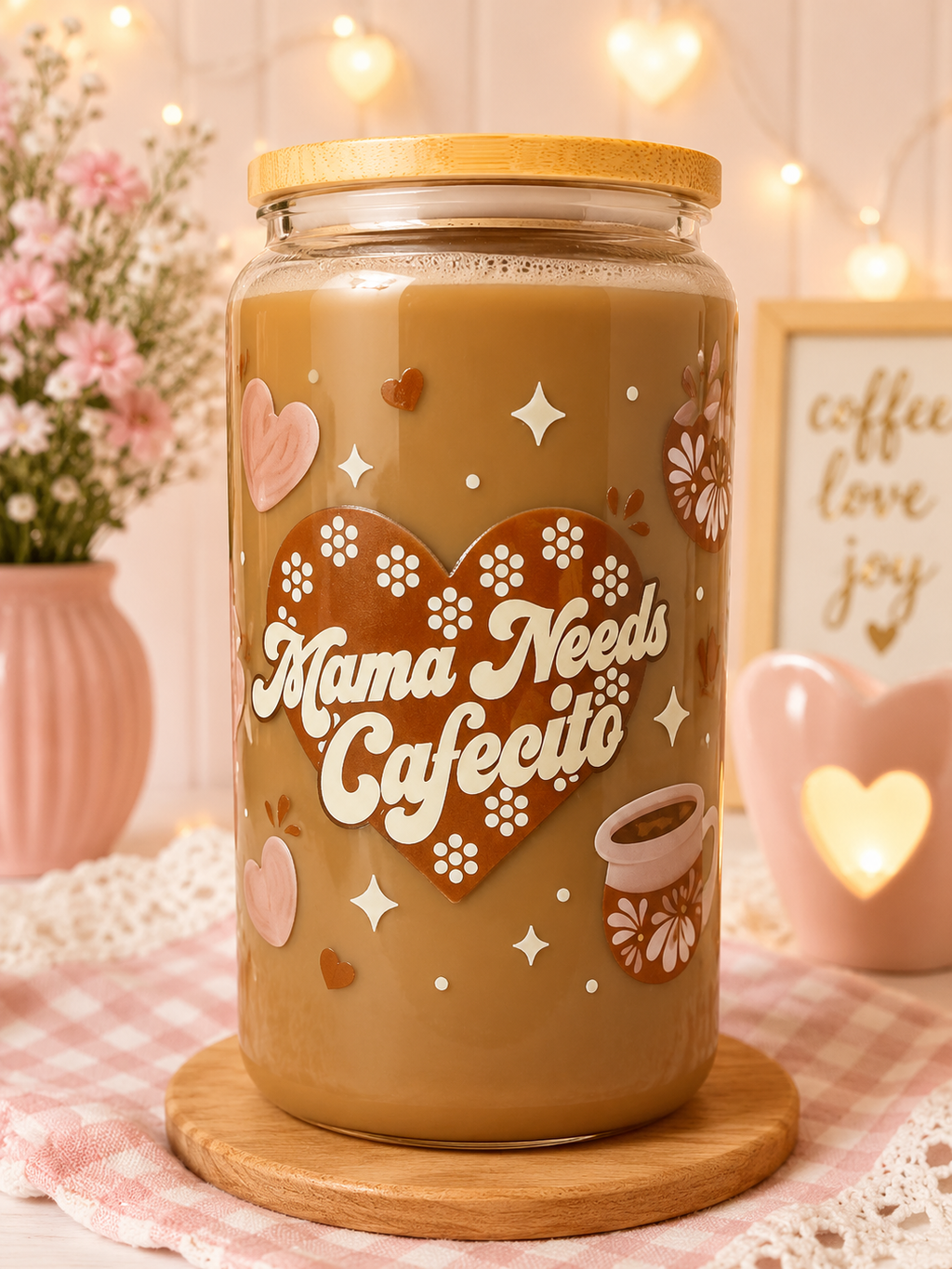 ☕💗 Mama Needs Cafecito Tumbler